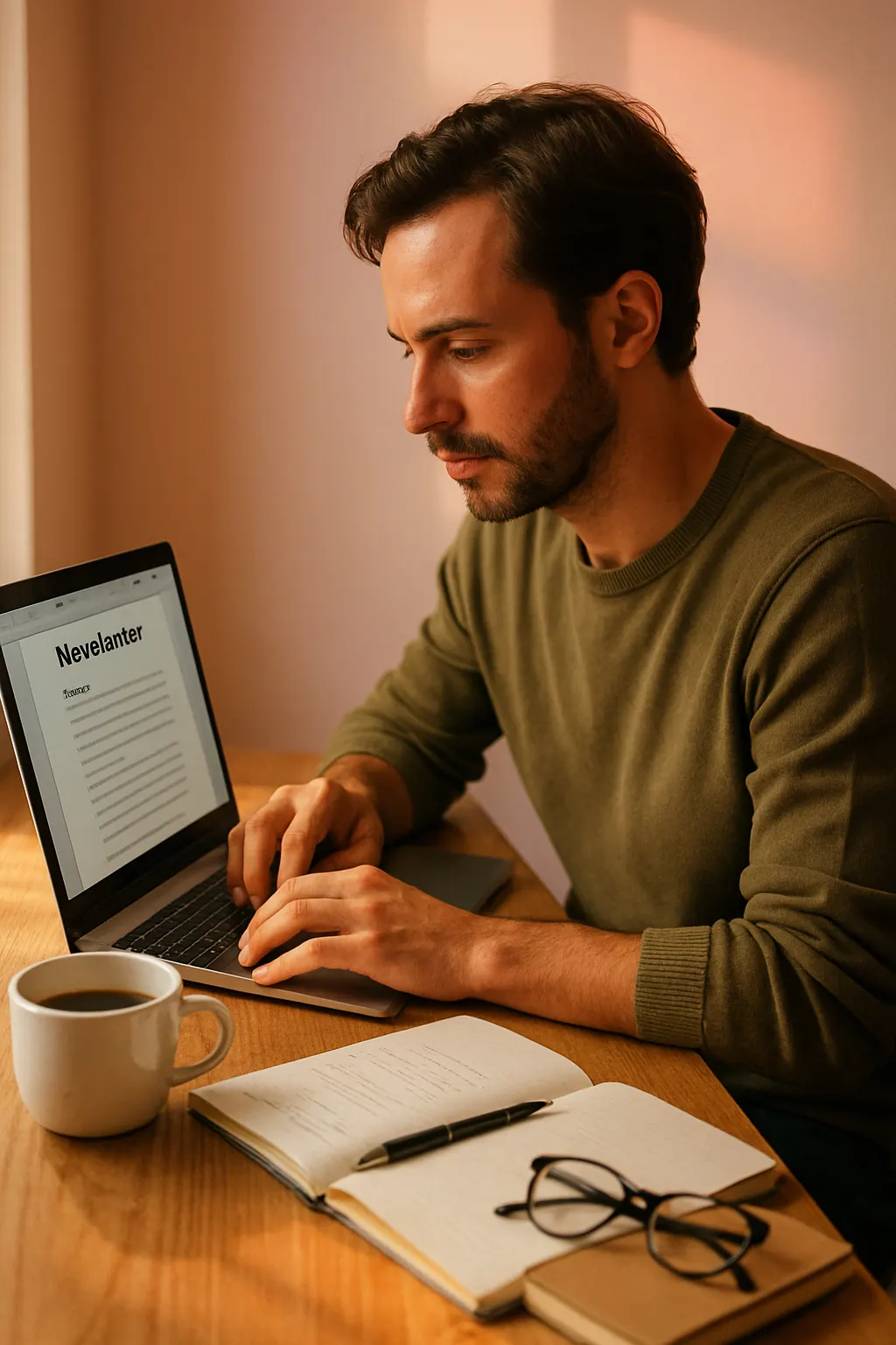 Newsletter Creators at work creating content